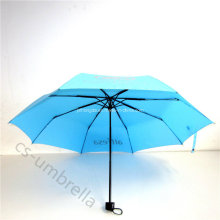 Pongee Fabric 3 Fold or Folding Umbrella with Logo (YS3F0004)